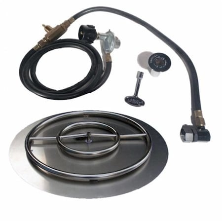 Sleep Ez 22 in. Stainless Steel Pan-Ring Kit, Natural Gas SL2646339